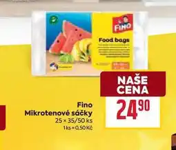 Billa Fino Mikrotenové sáčky 25 × 35/50 ks nabídka