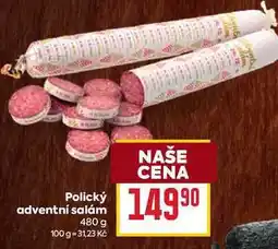 Billa Polický adventní salám 480 g nabídka