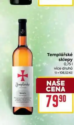 Billa Templářské sklepy 0,75l nabídka