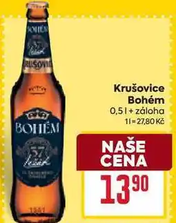 Billa Krušovice Bohém 0,5l nabídka