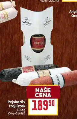 Billa Pejskarův trojlístek 600 g nabídka