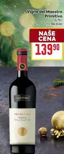 Billa Maestro Primitivo 0,75l nabídka
