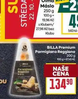 Billa BILLA Premium Parmigiano Reggiano 200 g nabídka