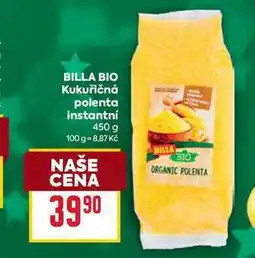 Billa BILLA BIO Kukuřičná polenta instantní 450 g nabídka