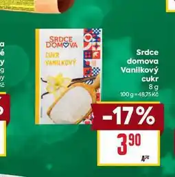 Billa Srdce domova Vanilkový cukr 8g nabídka