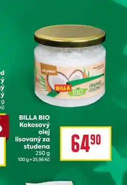 Billa BILLA BIO Kokosový olej lisovaný za studena 250 g nabídka