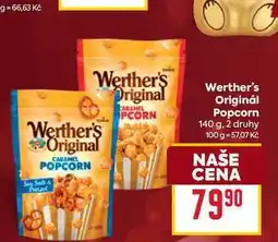 Billa Werther's Originál Popcorn 140 g nabídka