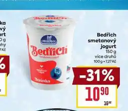 Billa Bedřich smetanový jogurt 150 g nabídka