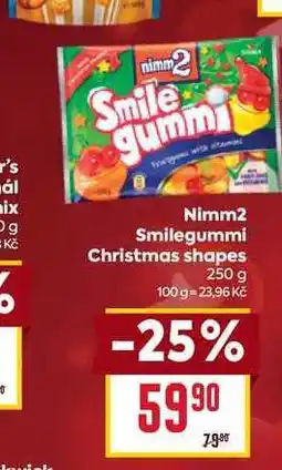 Billa Nimm2 Smilegummi Christmas shapes 250 g nabídka