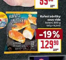 Billa Kuřecí závitky sous vide balení, 800 g nabídka