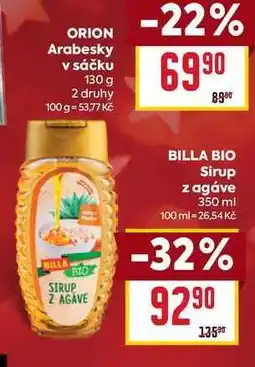 Billa BILLA BIO Sirup z agáve 350 ml nabídka