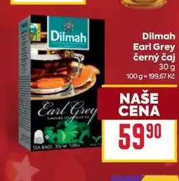 Billa Dilmah Earl Grey černý čaj 30 g nabídka