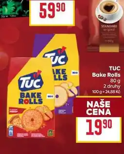Billa TUC Bake Rolls 2 druhy 80 g nabídka