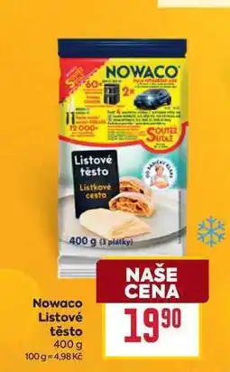 Billa Nowaco Listové těsto 400 g nabídka