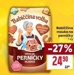 Billa Babiččina mouka na perníčky 1 kg nabídka