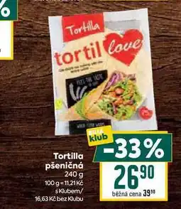 Billa Tortilla pšeničná 240 g nabídka