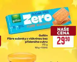Billa Gullón Fibre sušenky s vlákninou bez přidaného cukru 170 g nabídka