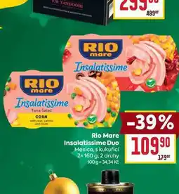 Billa Rio Mare Insalatissime Duo Mexico, s kukuřici 2x160 g nabídka