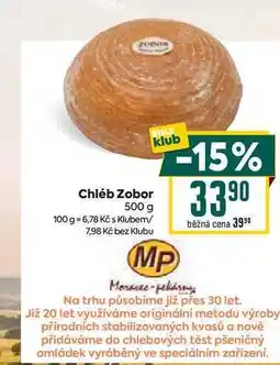 Billa Chléb Zobor 500 g nabídka