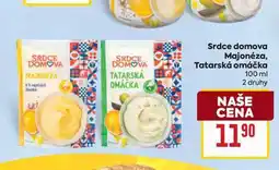 Billa Srdce domova Majonéza, Tatarská omáčka 100 ml nabídka
