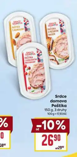 Billa Srdce domova Paštika 150 g nabídka