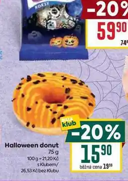 Billa Halloween donut 75 g nabídka