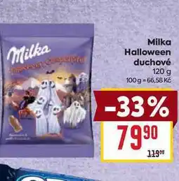 Billa Milka Halloween duchové 120 g nabídka