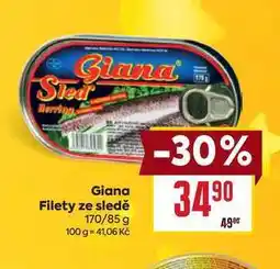 Billa Giana Filety ze sledě 170/85 g nabídka