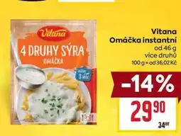 Billa Vitana Omáčka instantní od 46 g nabídka