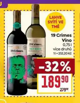 Billa 19 Crimes Vino 0,75l nabídka