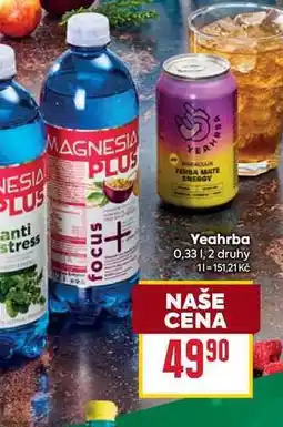 Billa Yeahrba 0,33l nabídka