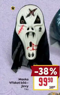 Billa Maska Vřískot bílá - jizvy 1ks nabídka