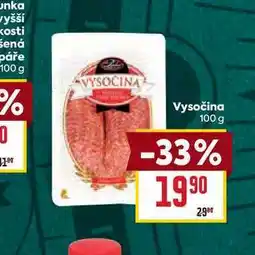 Billa Vysočina 100g nabídka