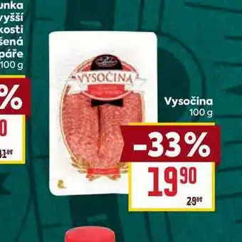 Billa Vysočina 100g nabídka