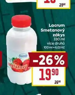 Billa Lacrum Smetanový zákys 330 ml nabídka