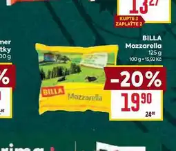 Billa BILLA Mozzarella 125 g nabídka