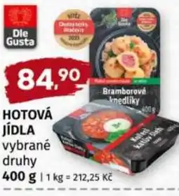 Terno Hotová jídla nabídka