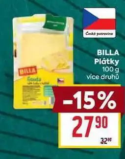 Billa BILLA Plátky 100g nabídka