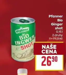 Billa Pfanner Bio Ginger shot 0,15l nabídka