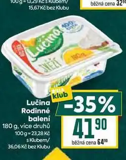 Billa Lučina Rodinné balení 180 g nabídka