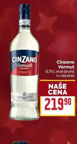 Billa Cinzano Vermut 0,75l nabídka