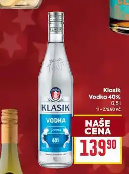 Billa Klasik Vodka 40% 0,5l nabídka
