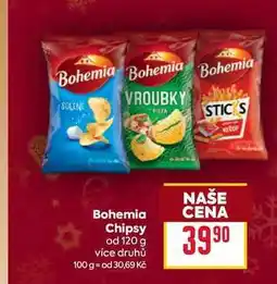 Billa Bohemia Chipsy od 120 g nabídka
