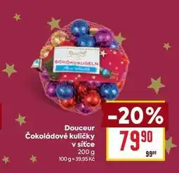 Billa Douceur Čokoládové kuličky v síťce 200 g nabídka