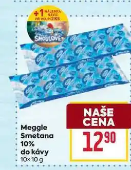Billa Meggle Smetana 10% do kávy 10x10 g nabídka