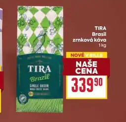 Billa TIRA Brasil zrnková káva 1 kg nabídka