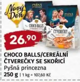 Terno Choco balls/cereální čtverečky se skořicí pyšná princezna nabídka
