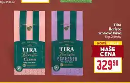 Billa TIRA Barista zrnková káva 1 kg nabídka