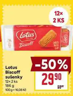 Billa Lotus Biscoff sušenky 12x2 ks 186 g nabídka