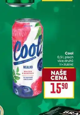 Billa Cool 0,51, plech nabídka